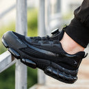 Men Rotating Button Work Sneakers Steel Toe Shoes Safety Boots Puncture-Proof work Shoes Indestructible Fashion Protective Shoes