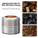 The Ember Forge | 19-Inch 304 Stainless Steel Smokeless Fire Pit