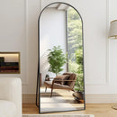 59x16 64x21 71x26 Black Arched Full-Length Mirror Free Standing Full Body Floor Mirror for Home Decor And Styling