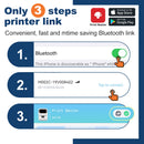 Phomemo M110 Thermischer kabelloser Etikettendrucker Tragbarer Bluetooth-Aufkleber Mini-Drucker Barcode-Etikettenhersteller Preisschilddrucker DIY