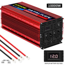 1000W-10000W Inverter 12V/24V 220V Pure Sine Wave Converter Solar Inverters With LED EU Socket