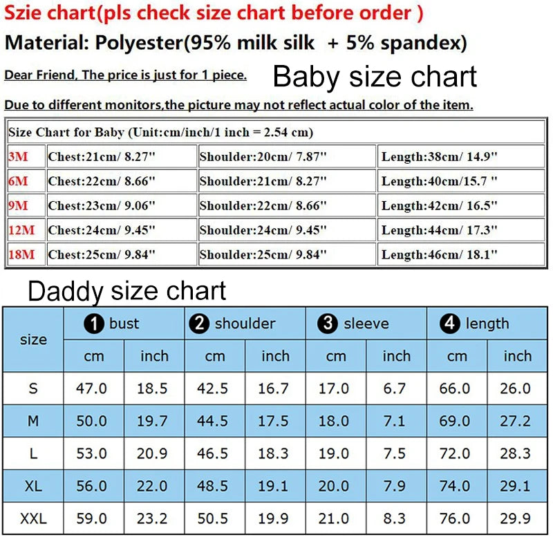 Our First Father's Day Daddy Baby Family Matching Clothes Tops Dad Boys Girls Holiday Party Outfit Papa T-shirt Baby Bodysuits