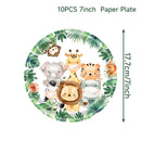 Animal Wildone Wooden Ornament Jungle Safri One Year 1st Birthday Party Decor Kids The Little Mermaid Party Decor Baby Shower