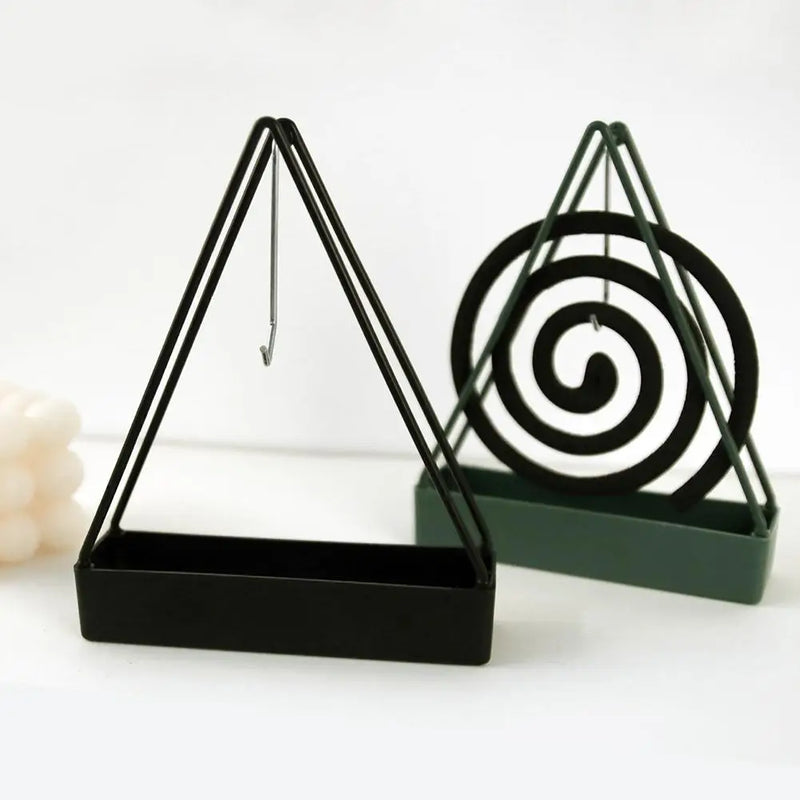 Plastic Mosquito Coil Holder Incense Holders Plastic Black Coil Incense Burner Frame Creativity Incense Bracket For Household