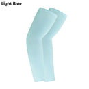 2PC Anti-sunburn Arm Sleeves Exposed Thumb Warmers Sports Sleeve Sunscreen Hand Cover Cooling Warmer for Running Fishing Cycling