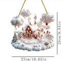 2024 Nativity Scene Hanging Ornaments Christmas Decoration Wall Hanging Jesus Angel Easter Christ Room Home Decorations