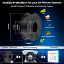 SUNLU 5KG 3D Filament PLA/PLA PLUS/PETG/ABS Filamnet 1.75mm 5Roll 1KG Neatly Wound 3D Printer Filament for 3D Printer