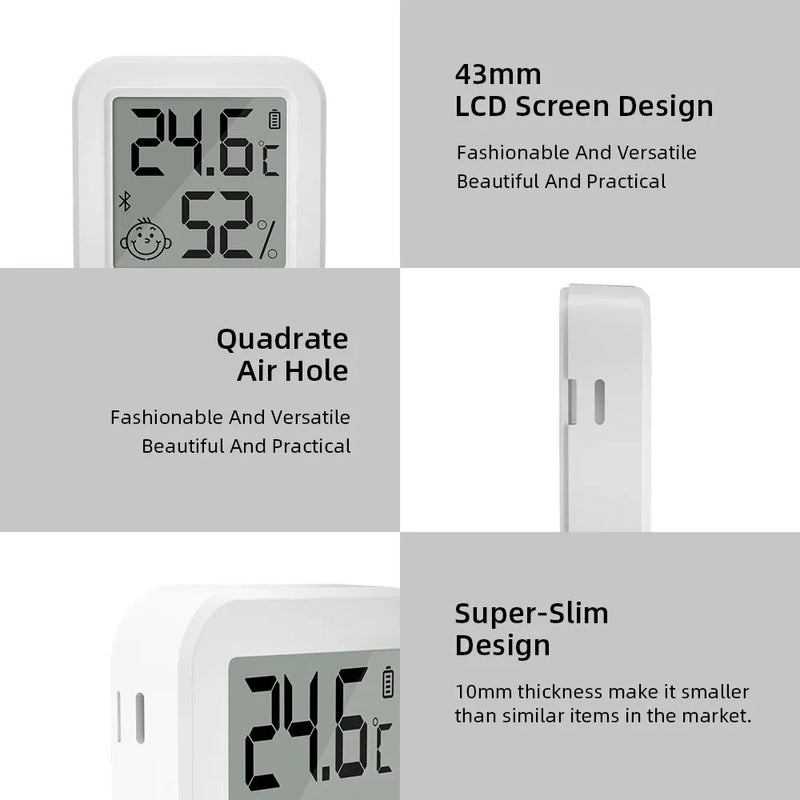 Newest Tuya Bluetooth Temperature Humidity Sensor LCD Thermometer Mini Smart Electric Hygrometer APP Remote Control Home