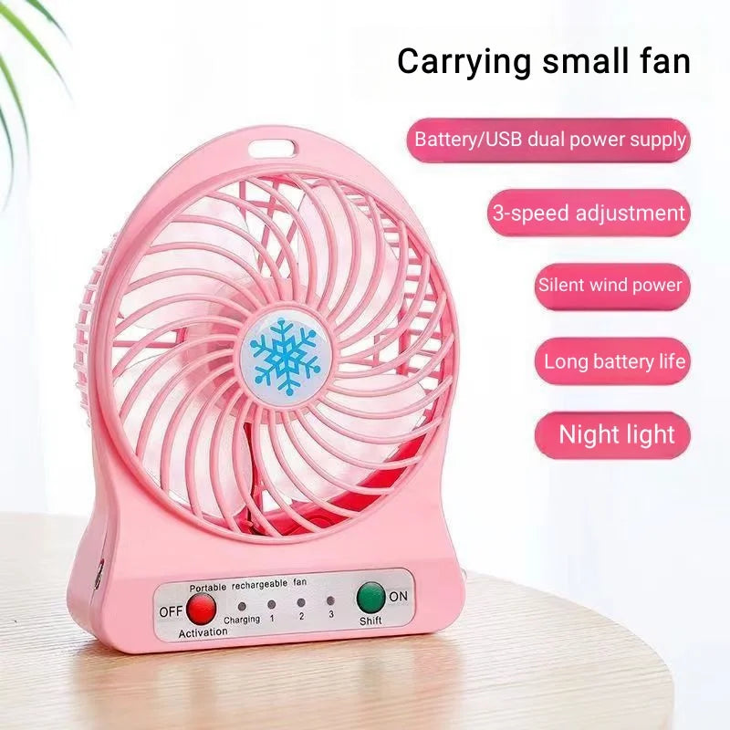 Xiaomi Desktop Fan Portable USB Rechargeable Handhold Light Vertical Hanging Fan Silent Adjustable Wind Speed Hanging Fan Office