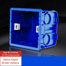 Depoguye Model 86 square recessed inner mounted plasterboard junction box Wall switch socket bottom box is suitable for EU UK