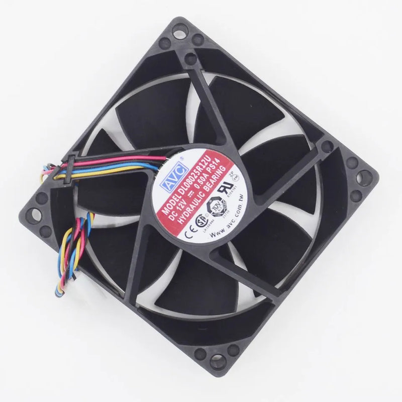 New 8025 8CM Wind Capacity 12V 0.5A DL08025R12U PWM Fan Speed Control 80*80*25MM