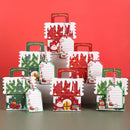 5/10pcs Christmas Gingerbread House Shape Gift Boxes Snowman Candy Snack Cookies Paper Box 2024 Xmas Party Decoration Supplies