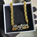 Personalized 3D Stainless Steel Name Necklace