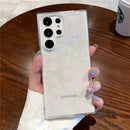 Glitzer Laser Farbverlauf Buntes Liebesherz Handyhülle für Samsung S24 S23 Ultra S22 Plus A52 A53 A54 A34 Weiche Klare Hülle