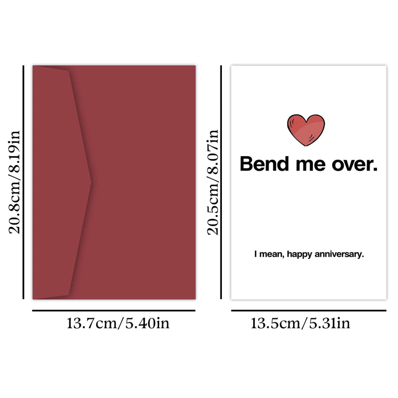 Hilarious Anniversary Card, Funny Anniversary Card For Husband, Dirty Anniversary Card, Humorous Anniversary Card Bend Me Over