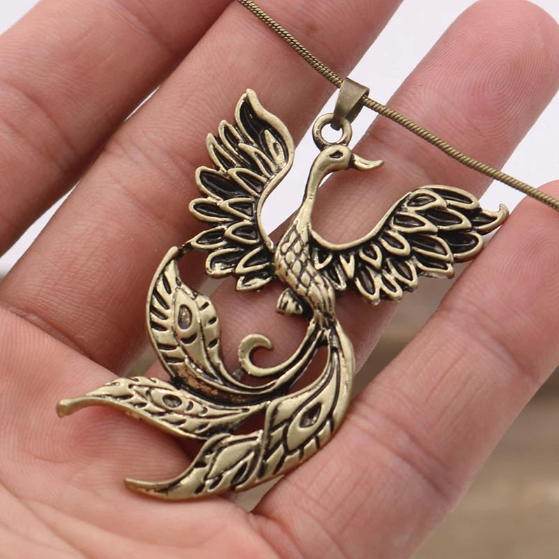 Phoenix Bird Pendants for Necklace Punk Vintage Angel Wings Women and Men DIY Making Jewelry Charms Handmade Pendant Party Gifts