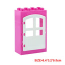 Large Building Block Assembly Accessories DIY Roof Wall Guardrail House City Farm Playground Series Set Gift Toys for Children