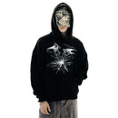 Punk Lyrical Print Clothing Oversized Hip Hop Pullover Streetwear Men's Hoodies Harajuku Fashion Tops Goth Hooded Sweatshirt Y2K