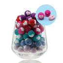 10pc/Lot  Valentines Day Silicone Beads Focal Heart Round Marking DIY Necklace Baby Pacifier Chain Beads For Making Jewelry