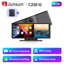 Junsun 10.26 "Wireless CarPlay Android Auto Car Radio 4K Dash Cam Rearview Camera Wifi GPS Navigation Dashboard Video Recorder