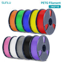 SUNLU 10KG PETG/ABS Filaments 10Rolls 3D Filament 1KG/roll 1.75mm 100% Filament Lines Up Neatly For 3D Printing From EU US