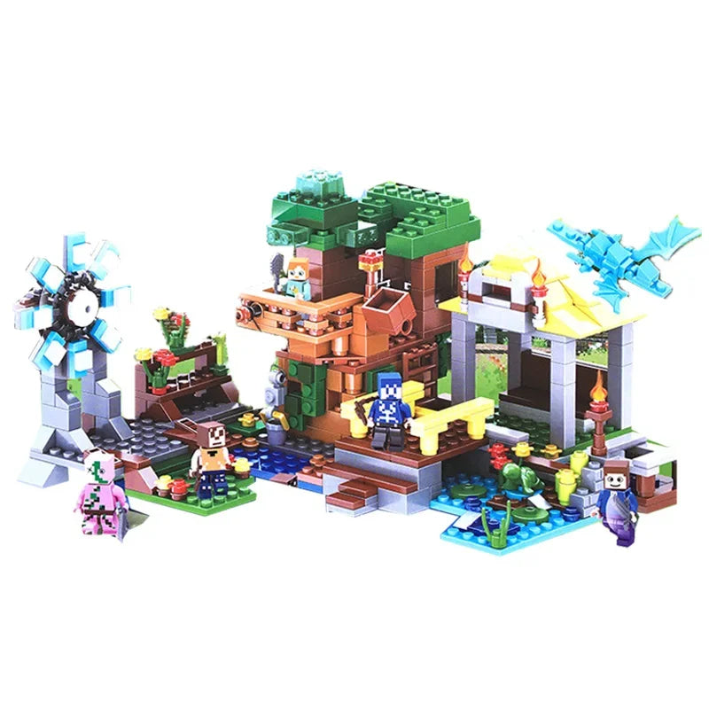 2659pcs Compatible 21137 myworld mountain cave building block  Bricks Gift Toys for Children Kids