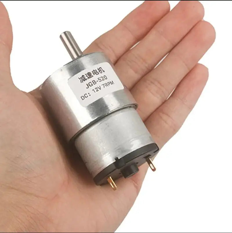 JGB37-520 DC 6V/12V/24V High Torque Gear Motor All Metal Gear Box Electric Motor 7/12/22/35/45/66/107/200/320/600/960RPM