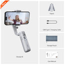 Hohem iSteady XE Kit Smartphone Gimbal 3-Achsen Handheld Stabilisator Handy Selfie Stick Stativ mit magnetischem Fülllicht Videoaufnahme