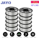 JAYO 3D Filament Printer PLA PLUS/PLA /PETG/PLA+2.0/ABS/TPU 1.75mm 10Rolls for FDM 100%No bubbel 3D Printer Materials DIY Gift