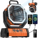 The Bivouac Breeze | 20000mAh Rechargeable Portable Camping Fan with LED Lantern