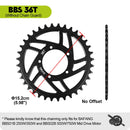 BAFANG Chainring 36T 42T 44T 46T 48T 52T Chainwheel For 8FUN BBS01 BBS01B BBS02 BBS02B 750W 500W 350W 250W Mid Motor Ebike Parts