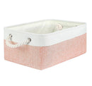 Cube Canvas Fabric Storage Basket Clothes Folding Storage Box For Nursery Underwear Toy Organizer Laundry Basket With Handle