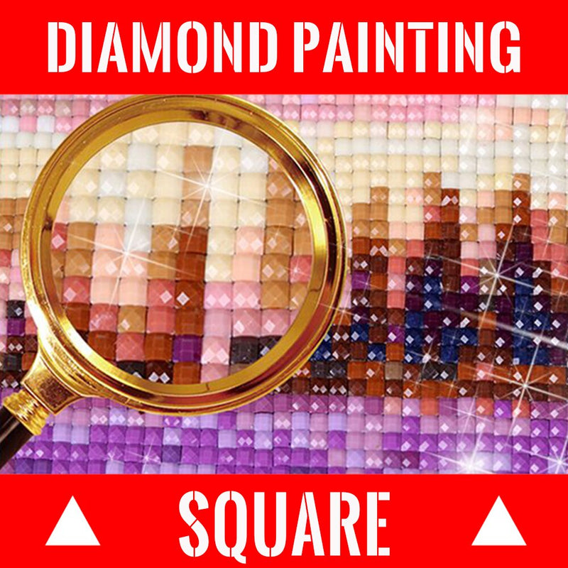 Diamond Embroidery Paintings Full Square/round Elegant Cat Purple Hat Flower Dog Animal Cross Stitch Kit Mosaic Home Decoration