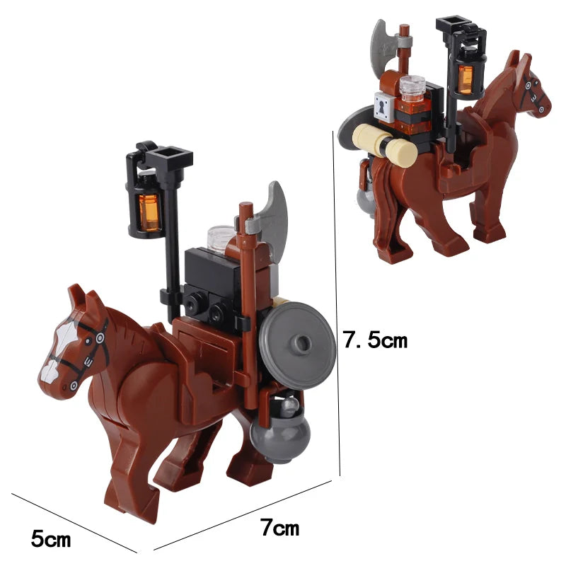 MOC City Series Building Blocks Figure Furniture House Kitchen Medieval Accessories DIY Bricks Set Christmas Toys for Kid Gifts