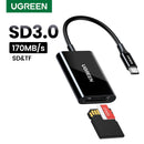 UGREEN SD3.0 Card Reader Type C to USB TF SD Card Reader 2 in 1 USB-C Memory Card for Macbook iPhone 15, Samsung Galaxy  iPad