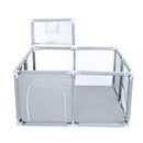 2026 Baby Playpens Light Gray Corralito for Baby Playground with Pull Ring Child Safety Barrier Fence Ball Box Game Playpen