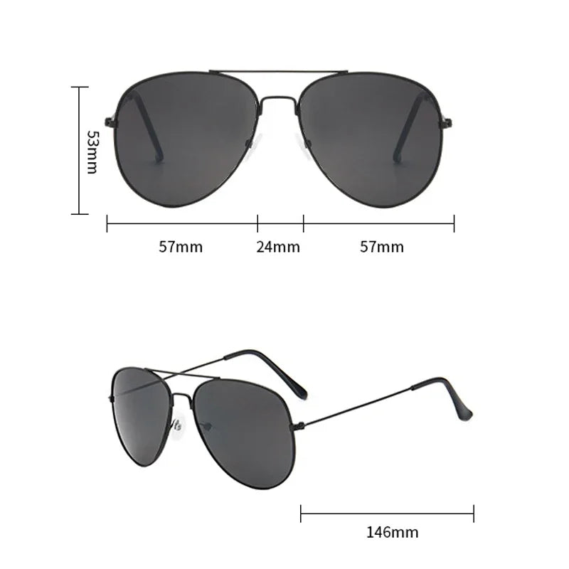 Men Women Trendy Pilot Sunglasses Vintage UV400 Protection Shades Eyewear Travel Eyewear Riding Hiking Sun Glasses Gafas De Sol