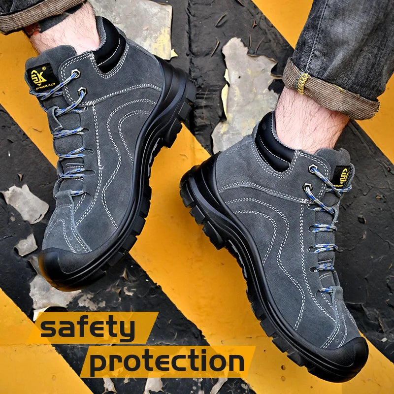 Safety Shoes Men's High Quality Industrial Work Boots Man for Work  Protection for the Feet Work Wear Free Shipping