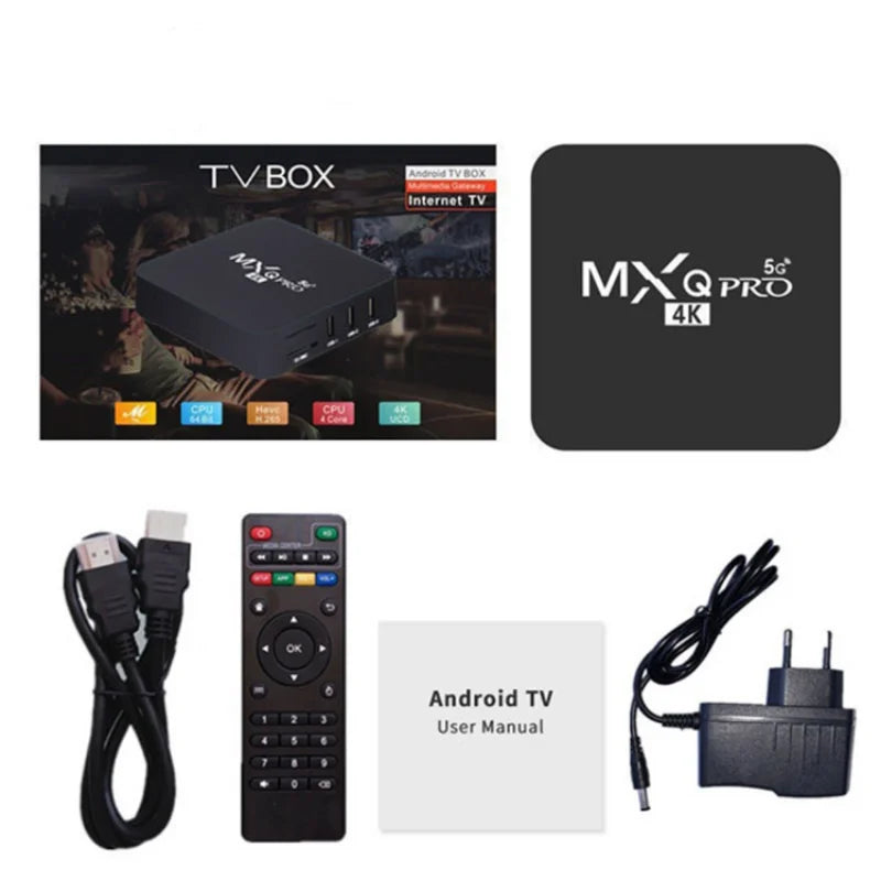 MXQ Pro Smart TV BOX Android Dual WiFi 1GB RAM 8GB ROM 3D Youtube Media Player 4K Set Top Box Smart Tv Box Global Version