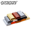 Marumine 50PCS Tile Special 1x2 Ingot Bar Gold Money Pirate MOC Brick Part 99563 Assembles Particles Building Blocks Accessories