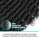 Deep Wave Brazilian Hair Weave Bundles 3 4PCS Natural Color 100% Human Hair Curly Weaving Remy Hair Extension 10-40 Inch