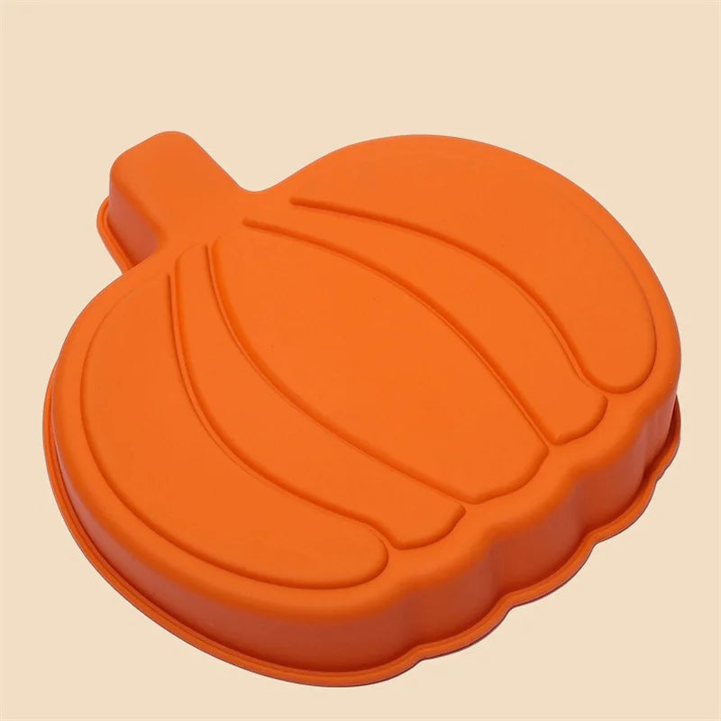 Halloween Moulds Pumpkin Shape Silicone Cake Mold DIY Halloween Skull Pumpkin Chocolate Cookie Baking Cake Pudding Fondant tools