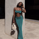 Chicology Women Summer Vazn 2022 2 Piece Women Set Crop Tank Top High Waist Pants Fashion Wholesale Outfits
