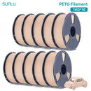 SUNLU 10KG PETG/ABS Filaments 10Rolls 3D Filament 1KG/roll 1.75mm 100% Filament Lines Up Neatly For 3D Printing From EU US
