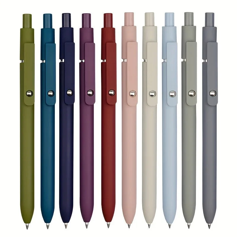 5pcs/set 0.5mm Quick Dry Gel Pen Fine Tip Smooth Writing Pen, Cute Ballpoint Pen,  Smooth Writing, School Office Supplies