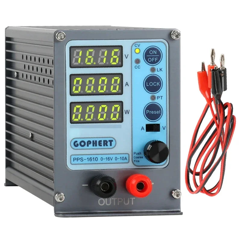 NPS-1601 New Version Laboratory DIY Adjustable Digital Mini Switch DC Power Supply WATT With Lock Function 32V 16V 60V 5A 10A 3A