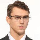 Vazrobe 160mm Oversized Eyeglasses Male Black Gold Glasses Frame Men Spetacles Prescription Semi Rimless Huge Large Wide Face