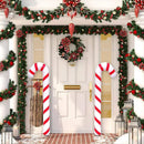 Inflatable Christmas Candy Cane Red White Stripes Candy Cane Balloons Xmas Tree Hanging Ornament New Year Party Decor Kids Gift