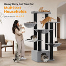 Big Cat Tree for Large Cats Robust Cat Tower with Several Levels Cat House Climbing Tree with Hammock 11 Sisal Posts Large Perch