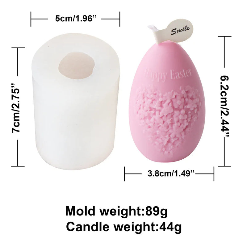Easter Embossed Silicone Mould Easter Egg Candle Molds Diy Aromatherapy Plaster Graffiti Eggs Candle Making Kit Diy Craft Tools